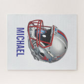 Puzzle Inspirational Motivational Football Helmet Name (Horizontal)