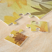 Puzzle Inspirationnel Matthieu 11:28 Floral Jaune (Côté)