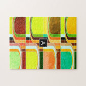 Puzzle Inspiré de funky rétro coloré (Horizontal)