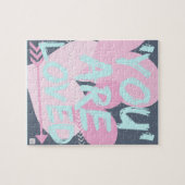 Puzzle inspiré de message. Cadeau mignon. Aimé (Horizontal)