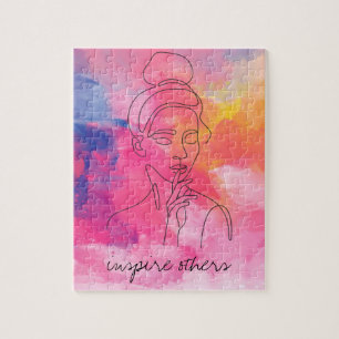 Puzzle Inspirer d'autres belles femmes Art texte personna