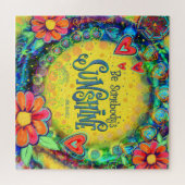 Puzzle Inspirivité solaire de quelqu’un Floral jaune (Horizontal)