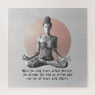 Puzzle Instructeur de méditation Yoga Reiki Master Lotus 