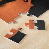 Puzzle Instrument ficelé par ficelles en bois (Côté)