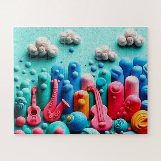 Puzzle Instruments aux couleurs de bonbons (Horizontal)