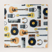 Puzzle Instruments de musique : aquarelle transparente (Horizontal)