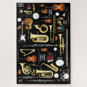 Puzzle Instruments de musique Collage Musicien Cadeau (Vertical)