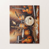 Puzzle Instruments de musique de nom personnalisé (Vertical)