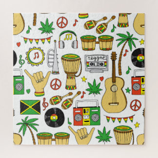 Puzzle Instruments de musique : Reggae Arrière - plan san