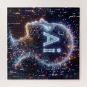 Puzzle Intelligence artificielle, Illustration conceptuel (Horizontal)