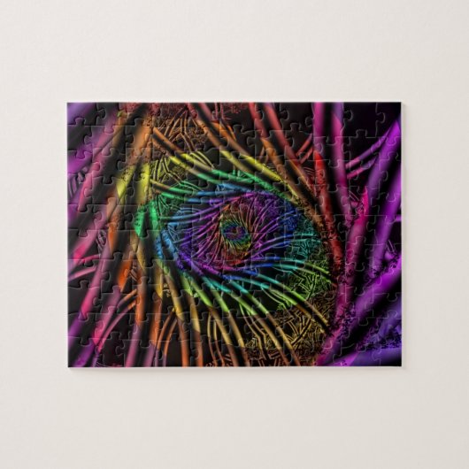 Puzzle Intérieur | Arc-en-ciel Fractal Art (Horizontal)