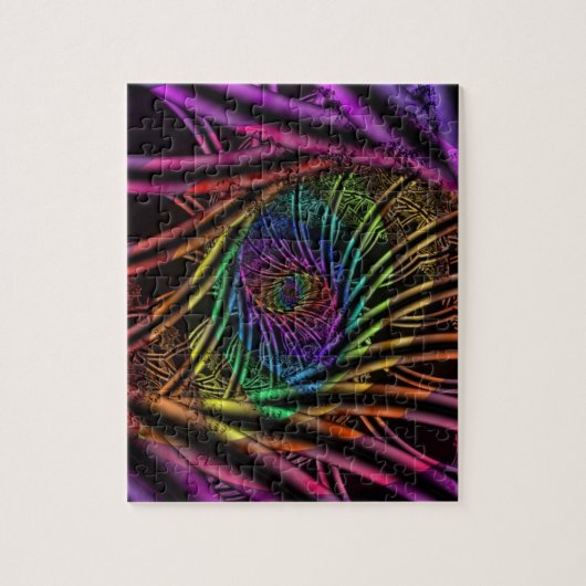 Puzzle Intérieur | Arc-en-ciel Fractal Art (Vertical)