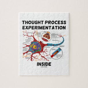 Puzzle Intérieur de processus d'expérimentation de pensée