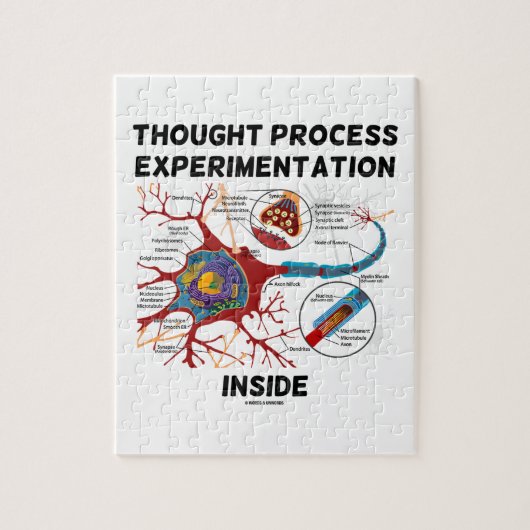 Puzzle Intérieur de processus d'expérimentation de pensée (Vertical)