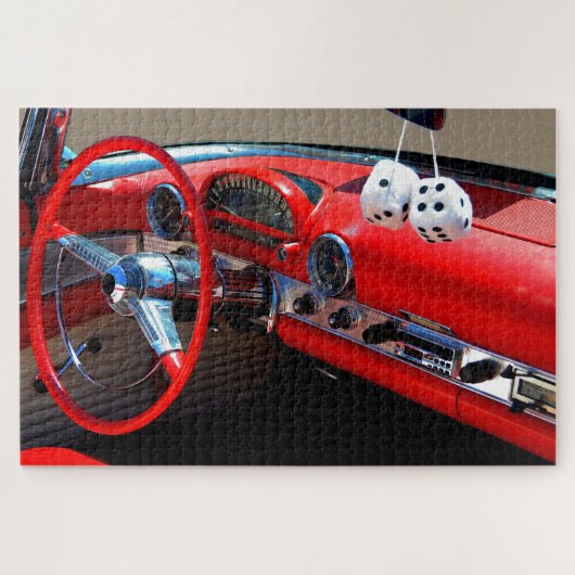 Puzzle Intérieur de voiture classique (Horizontal)