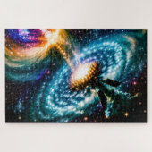 Puzzle Interpolation d'orbite brisée galactique avec dime (Horizontal)