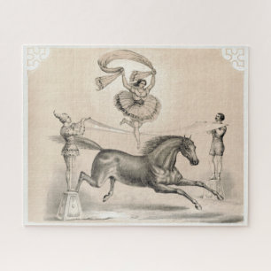 Puzzle Interprète De Cirque Qui Saute Sur Un Gros Ruban