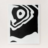 Puzzle Into Deep : Abstrait noir & blanc (Vertical)