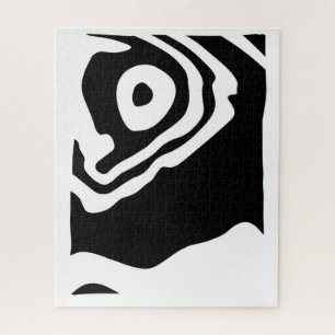 Puzzle Into Deep : Abstrait noir & blanc