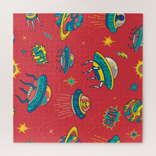 Puzzle Inventaires d'espace UFO rétro (Horizontal)
