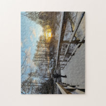 Puzzle "Invierno en bispingen"