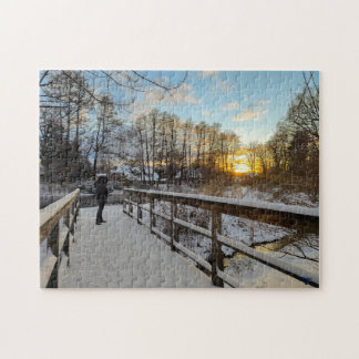 Puzzle “Invierno en Bispingen" Legpuzzel