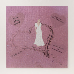 Puzzle Invitation au mariage sur la plage