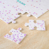 Puzzle Invitation d'anniversaire de la fille thème Unicor (Côté)