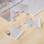 Puzzle Invitation de mariage à retenir la date (Côté)