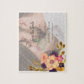 Puzzle Invitation de mariage à retenir la date (Vertical)