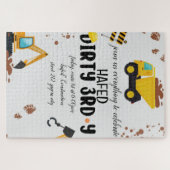 Puzzle Invitation pour le 3e anniversaire Dirty (Horizontal)