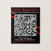 Puzzle Invitation Spy Party (Vertical)
