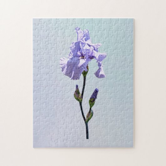 Puzzle Iris lavande et bourgeons (Vertical)