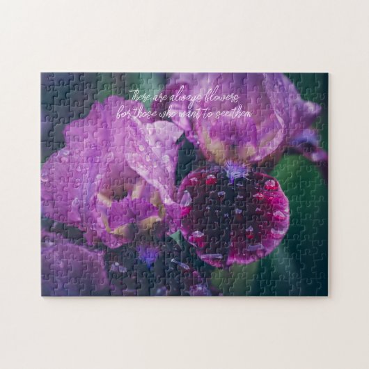 Puzzle Iris pourpre après pluie (Horizontal)