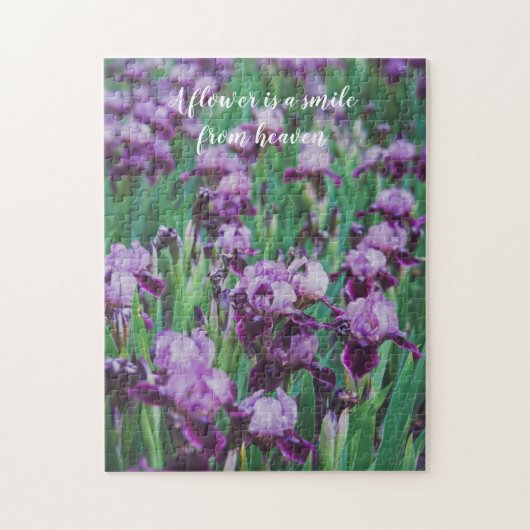 Puzzle Iris pourpres (Vertical)
