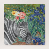 Puzzle Irises et Fancy Zebra de Van Gogh (Vertical)