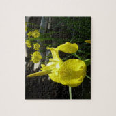 Puzzle Irises Jaunes Bright Spring Floral (Vertical)
