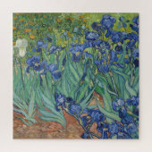Puzzle Irises Vincent Van Gogh art for kids (Vertical)
