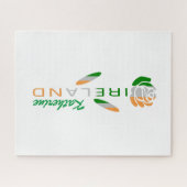 Puzzle Irish Flag Rose Personalized (Horizontal)