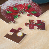 Puzzle Irish Setter Gâteau de vacances : Noël festif (Côté)