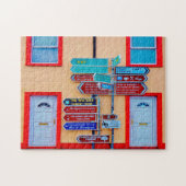 Puzzle Irish Signpost Galway Irlande. (Horizontal)