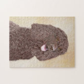 Puzzle Irish Water Spaniel Peinture - Original Dog Art (Horizontal)