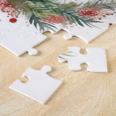 Puzzle Irlandais Red Setter Festive Wreath Pup (Côté)