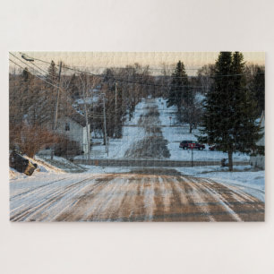 Puzzle Iron Mountain, Michigan en hiver
