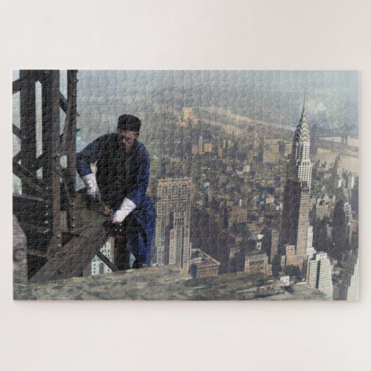 Puzzle Iron Worker on the Framework Empire State 1930 (Horizontal)
