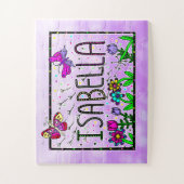 Puzzle Isabella - Le Nom Isabella Dessin Whimsical (Vertical)