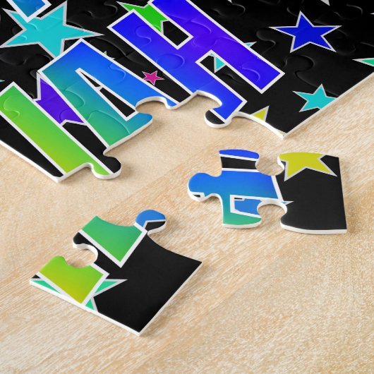 Puzzle "ISAIAH" First Name, Fun "HAPPY BIRTHDAY" (Côté)