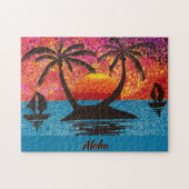 Puzzle - Island Sunset Legpuzzel (Horizontaal)
