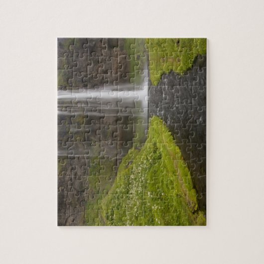 Puzzle Islande. Naissance à Seljalandsfoss (Vertical)