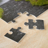 Puzzle Islande. Personnes sur le sentier derrière Seljala (Côté)